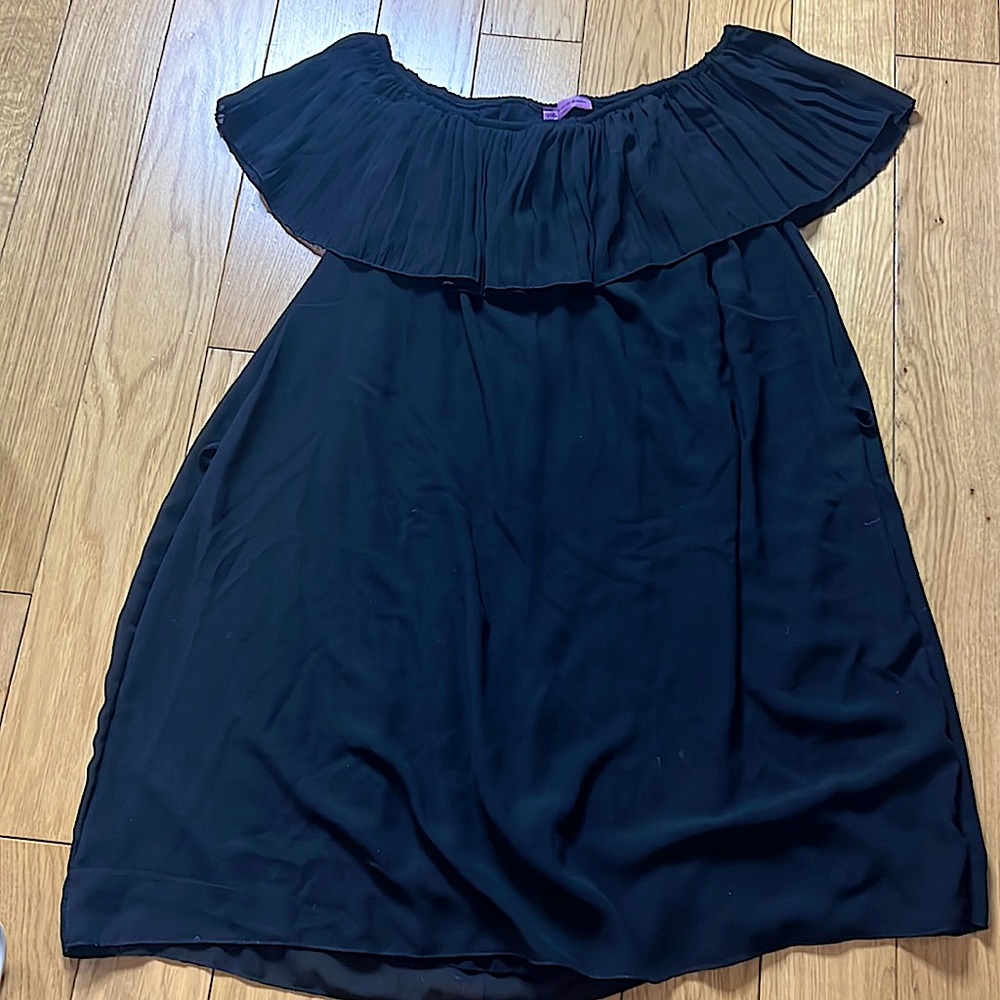Black off the shoulder dress